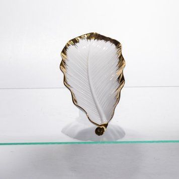 Фарфоровое блюдо для сервировки стола 37&times;13&times;2.5 (см) блюдо для подачи закусок Белый с золотом CJY-145 CJY-145 фото