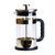 Заварник для чая 1 литр с френч прессом стеклянный Золотой TS Kitchen Золотий HP33538GL фото