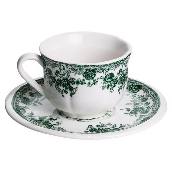 Столовый набор посуды 32 предмета на 6 персон Vintage Elegant фарфоровый Зеленый YY78-7A YY78-7A фото