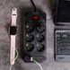 Мережевий фільтр подовжувач 3 м на 6 розеток 4 USB 2 Type-C та кнопкою вимкнення HP-5-15 HP-5-15 фото 2
