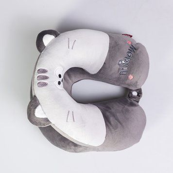 Подушка для шеи Miaow U-образная двойная, серый HP-56-27G HP-56-27G фото
