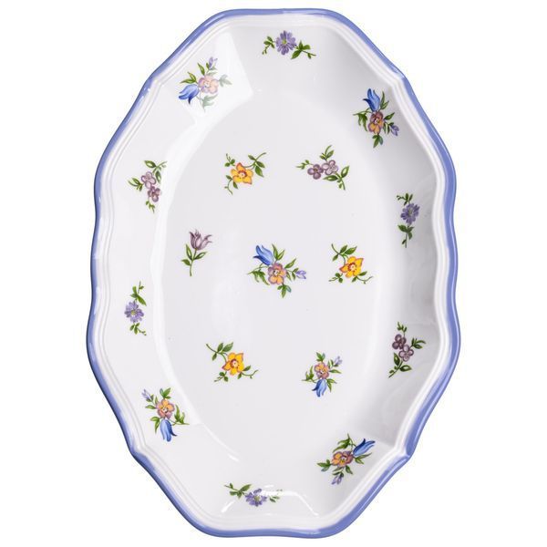 Столовый набор посуды тарелок и чашек 32 предмета на 6 персон Retro Floral фарфоровый, обеденный столовый сервиз тарелок YY78-9A YY78-9A фото