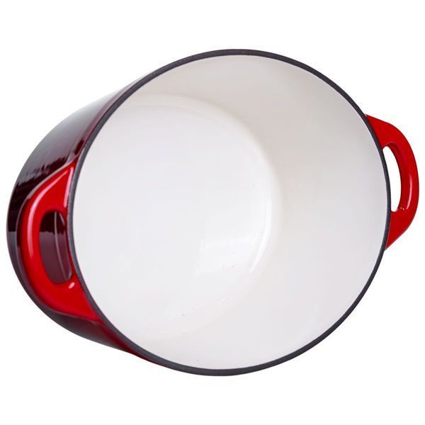Гусятница чугунная с эмалированным покрытием 4 л, красный Yiwu HP-FLG-18 RED HP-FLG-18 RED фото