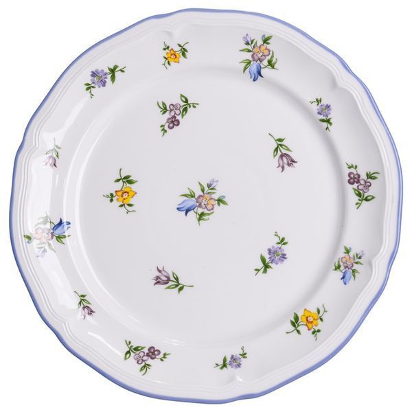 Столовый набор посуды тарелок и чашек 32 предмета на 6 персон Retro Floral фарфоровый, обеденный столовый сервиз тарелок YY78-9A YY78-9A фото