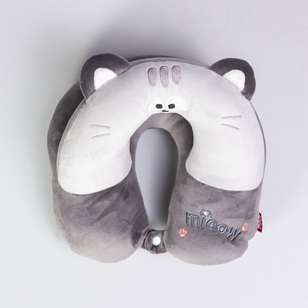 Подушка для шиї Miaow U-подібна подвійна, сірий HP-56-27G HP-56-27G фото