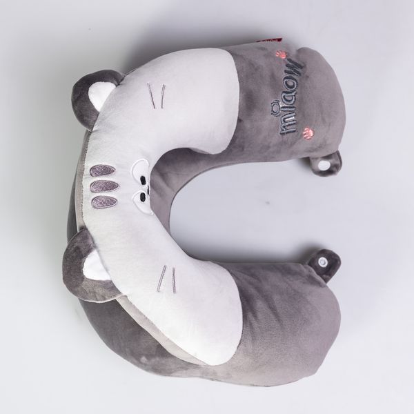 Подушка для шиї Miaow U-подібна подвійна, сірий HP-56-27G HP-56-27G фото