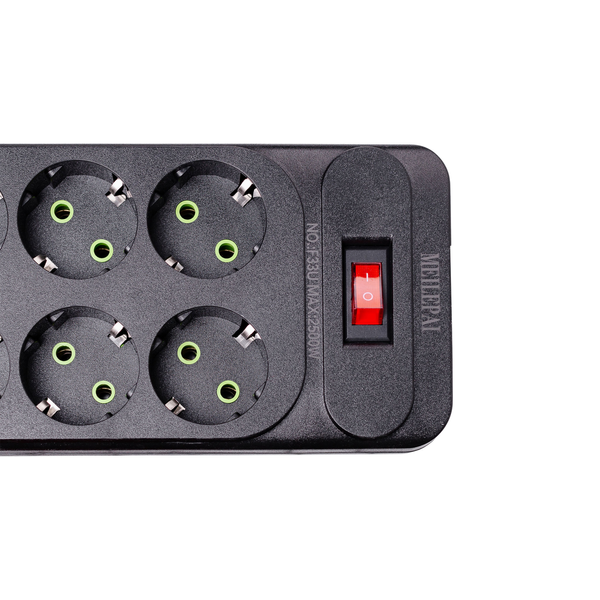 Сетевой фильтр удлинитель 5 м на 6 розеток 4 USB 2 Type-C и кнопкой выключения HP-5-16 HP-5-16 фото