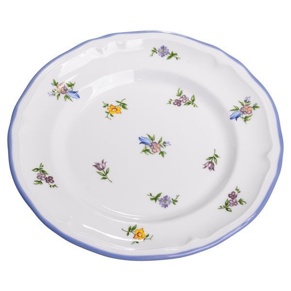 Столовый набор посуды тарелок и чашек 32 предмета на 6 персон Retro Floral фарфоровый, обеденный столовый сервиз тарелок YY78-9A YY78-9A фото