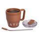 Термочашка Coffee & Tea з трубочкою коричнева HP-14-23BR HP-14-23BR фото 4