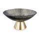 Фруктовница стеклянная &laquo;Gold & Grey&raquo; 15 см на золотой ножке HP-34-117 фото