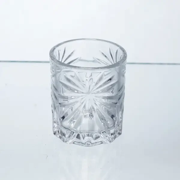 Набір чарок для настоянок Rocks Glass 6 штук по 75 мл з рельєфним візерунком HP-17-8 HP-17-8 фото