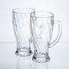 Набір кухлів для пива Glass Mug скляних 2 штуки по 420 мл Yiwu Прозрачный HP-17-59 фото 3