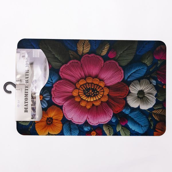 Коврик диатомитовый с 3D-эффектом Embroidered Bloomscape 58*38 см универсальный HP-42-31 HP-42-31 фото