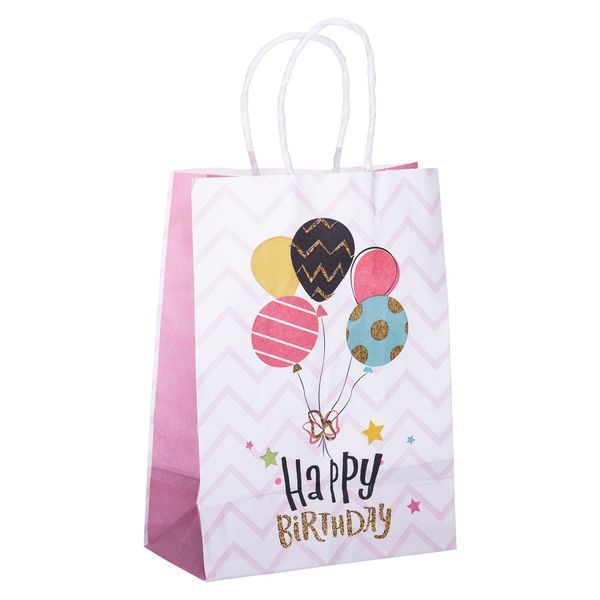 Набір подарункових пакетів з паперу 12 (шт. ) Happy Birthday картонні гарні пакети для подарунків 15&times;8&times;21 (см) Yiwu Разные цвета HP-10359-23PLINNE фото