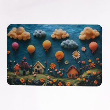 Коврик диатомитовый с 3D-эффектом Whimsical Village 58*38 см универсальный HP-42-34 HP-42-34 фото