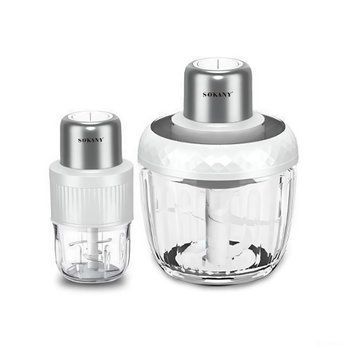 Чопер подрібнювач Sokany SKYM7032W 2в1 з чашами 0.5 і 1.5 л 800 Вт Білий SKYM7032W фото