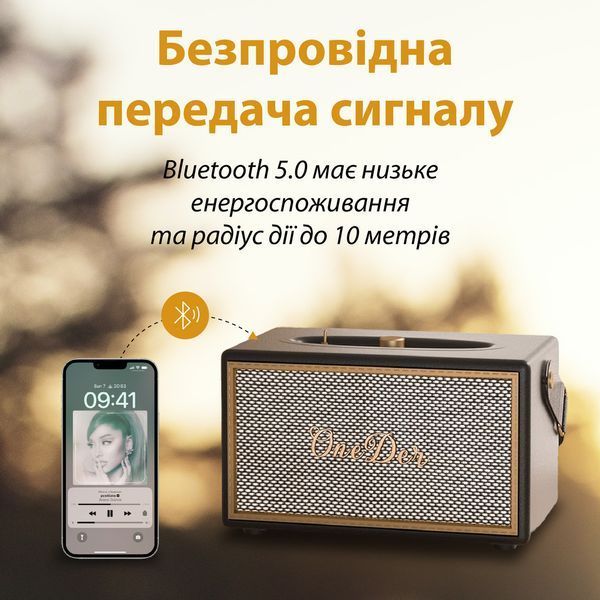 Портативная мини-колонка OneDer D6 коричневая D6BR D6BR фото