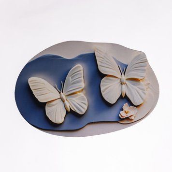 Коврик для ванной комнаты с 3D-эффектом Hover Bloom 58*38 см диатомитовый Синий HP-42-36 HP-42-36 фото