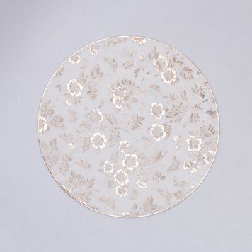 Коврик для сервировки стола Flowers 38 см золото HP-36327-12GOLD HP-36327-12GOLD фото