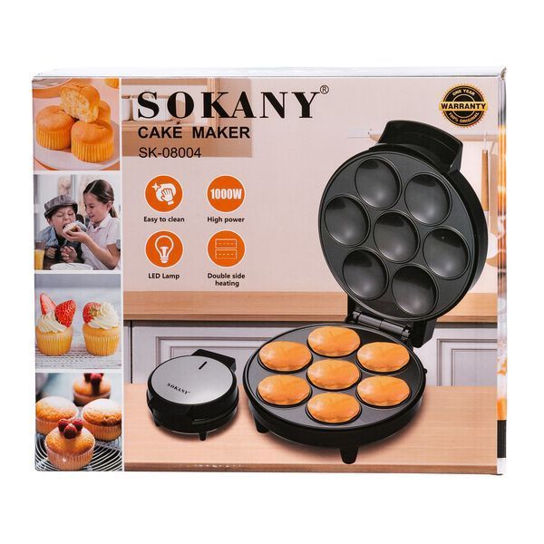 Кексница электрическая Sokany 7 маффинов 1000 Вт SK08004 SK08004 фото