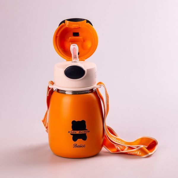 Термос дитячий з поїльником Baicc Kids Bottle 500ml термос із трубочкою для дітей Помаранчевий HPGM8860O HPGM8860O фото