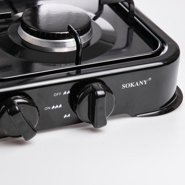 Газовая плита настольная на 4 конфорки Sokany кемпинговая SK-6004-Black SK-6004-Black фото