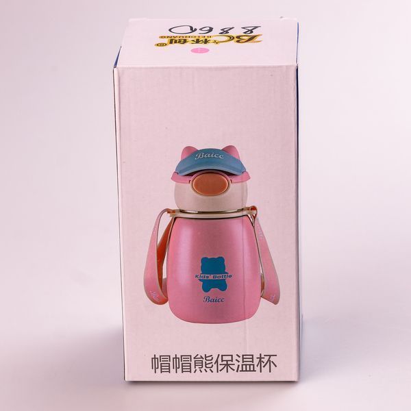 Термос дитячий з поїльником Baicc Kids Bottle 500ml термос із трубочкою для дітей Помаранчевий HPGM8860O HPGM8860O фото