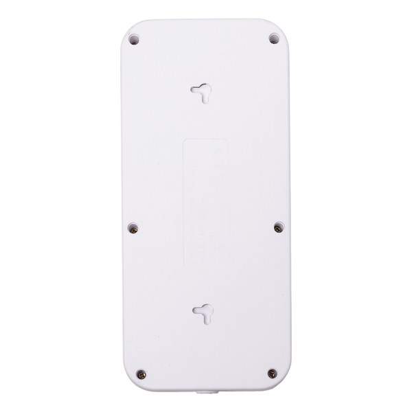 Мережевий фільтр подовжувач F06U на 6 розеток 4 USB 1 Type-C та кнопкою відключення 3 м Білий HP-5-23 HP-5-23 фото