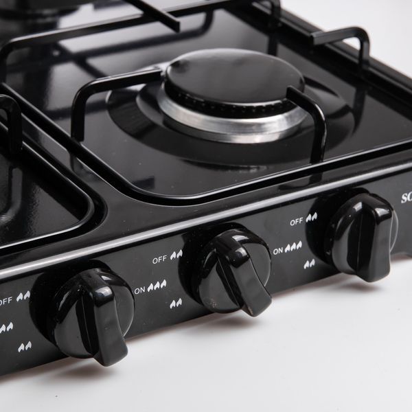 Газовая плита настольная на 4 конфорки Sokany кемпинговая SK-6004-Black SK-6004-Black фото
