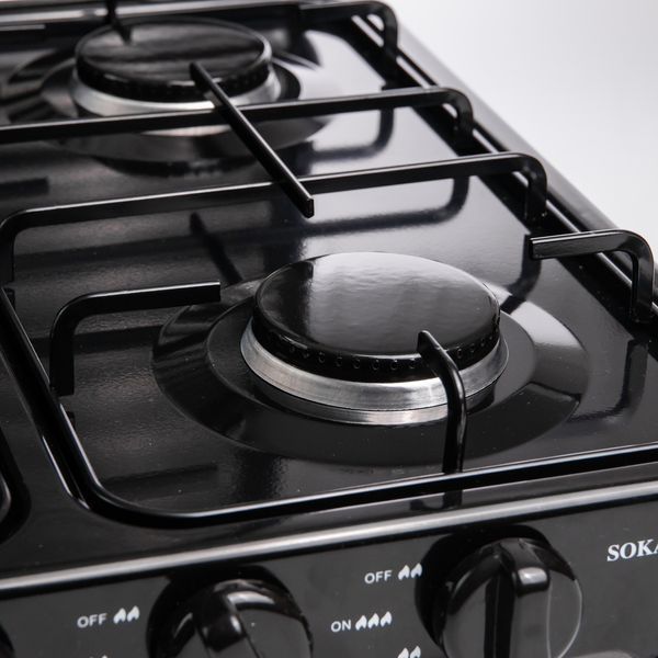 Газовая плита настольная на 4 конфорки Sokany кемпинговая SK-6004-Black SK-6004-Black фото