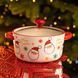 Супниця порцелянова Santa новорічна 800 (мл) з кришкою Yiwu FM-CS-9A FM-CS-9A фото 2