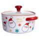Супниця порцелянова Santa новорічна 800 (мл) з кришкою Yiwu FM-CS-9A FM-CS-9A фото 3