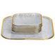 Набор тарелок Golden Prism из 7 предметов с золотой окантовкой Yiwu HP-34-84 HP-34-84 фото 1