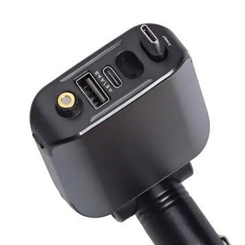 Автомобильное зарядное устройство LED-проекция, с быстрой зарядкой и выдвижным кабелем Type-C HP-E1 HP-E1 фото