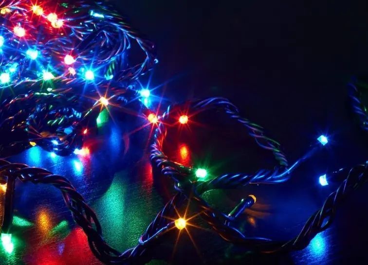 Светодиодная гирлянда нить разноцветная 100 led Rice, RGB 8 режимов свечения 9 м sa065*552168 фото