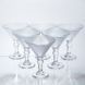Набір келихів для мартіні Martini Glass 6 штук по 215 мл коктейльні HP-17-56 HP-17-56 фото 1