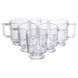 Набор чашек 6 шт для чая и кофе Goblet по 300 (мл) кружки стеклянные Прозрачный HP-19-L6 HP-19-L6 фото 1