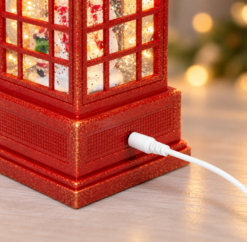 Ночник 25 см новогодний Телефонная будка LED USB sp10103 фото