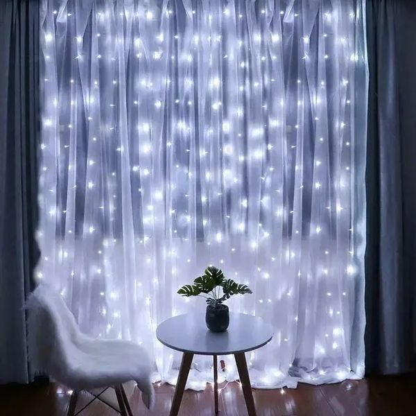 Гирлянда Светодиодная Штора Xmas 200 LED 3х2 м Белый USB 2127560 фото