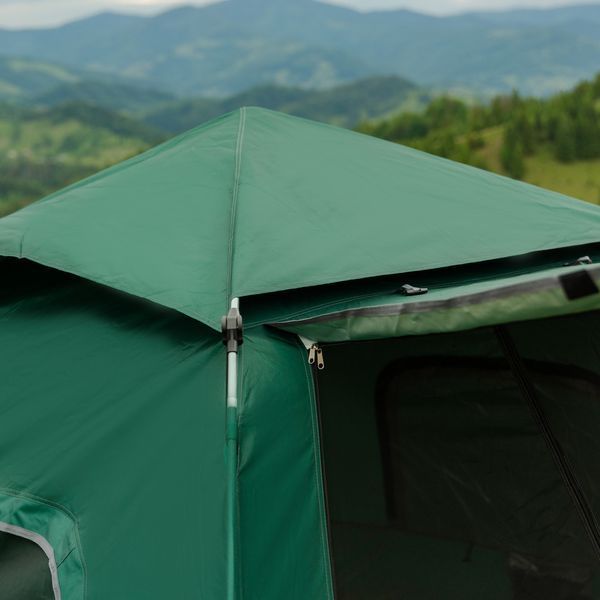 Намет кемпінговий 3-місний з тентом 235*235*155 см зелений LU005GR LU005GR фото