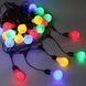 RGB вулична гірлянда 10 Е27 IP44 чорна 10 метрів Horoz CARNAVAL-F10 з лампами Feron комплект М16217 фото 8