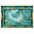 Набор подносов декоративных Turquoise 2 штуки 40х30х4 см с ручками Yiwu Бирюзовый HP-HK-B9 фото