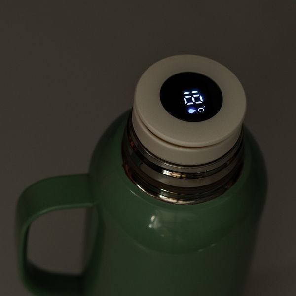 Термос Vacuum с датчиком температуры на 820 мл мятный HP-14-55M HP-14-55M фото