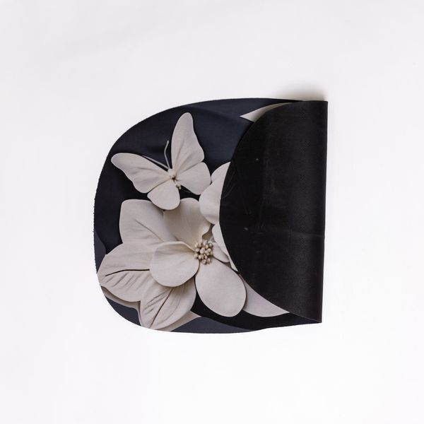 Коврик для ванной комнаты с 3D-эффектом Petal Relief 58*38 см диатомитовый Черный HP-42-38 HP-42-38 фото