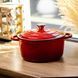 Кастрюля чугунная эмалированная 4 л, красный Yiwu HP-FLG-1 RED HP-FLG-1 RED фото 2