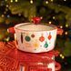 Супница фарфоровая Merry Christmas новогодняя 800 (мл) с крышкой Yiwu FM-CS-9B FM-CS-9B фото 2