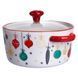 Супница фарфоровая Merry Christmas новогодняя 800 (мл) с крышкой Yiwu FM-CS-9B FM-CS-9B фото 4