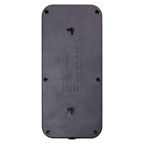 Мережевий фільтр подовжувач F06U на 6 розеток 4 USB 1 Type-C та кнопкою відключення 5 м Чорний HP-5-26 HP-5-26 фото