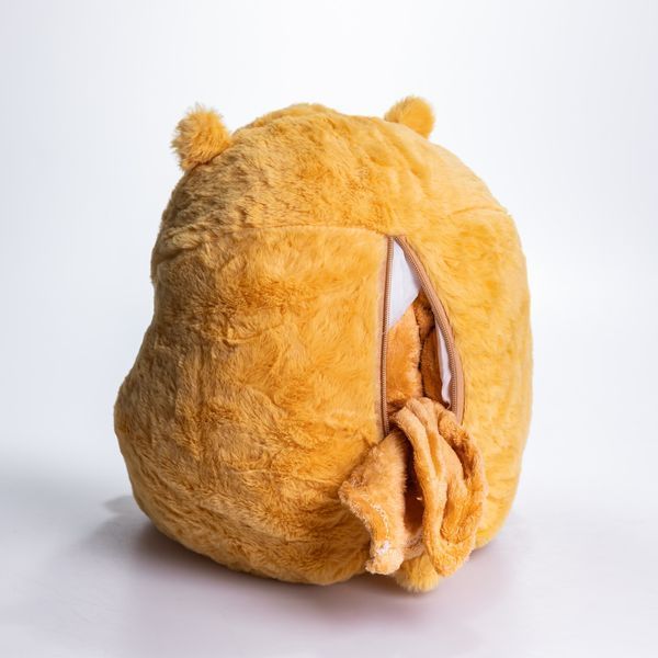 М'яка іграшка-подушка з пледом Хом'як 110&times;160 (см) плюшевий дитячий плед 3в1 Жовтий 7090Y 7090Y фото