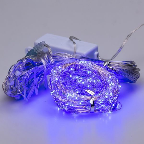 Світлодіодна 3x2м гірлянда-штора Роса 200 LED, синя 173302BL фото
